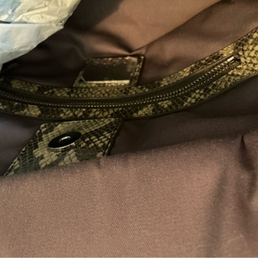 KOOBA Python-Print  Satchel Handbag - Picture 5 of 5